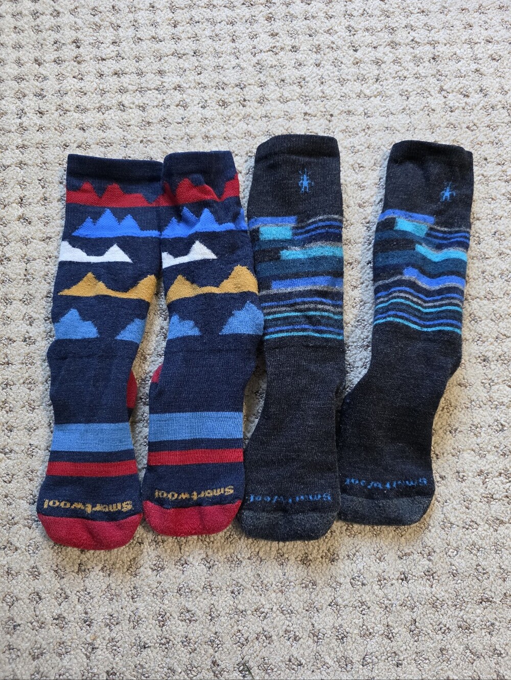 Smartwool Kids Medium Washed Socks -2-Pair Pictured